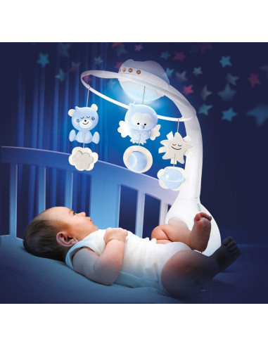 Giostrina 3 in 1 Projector Musical Mobile Blu
