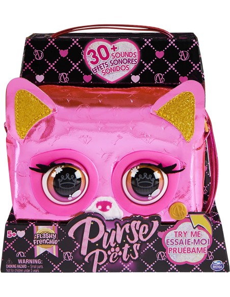 Purse Pets Borsette metallic rosa
