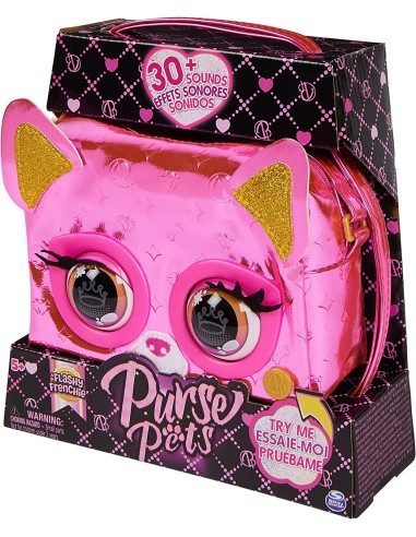 Purse Pets Borsette metallic rosa