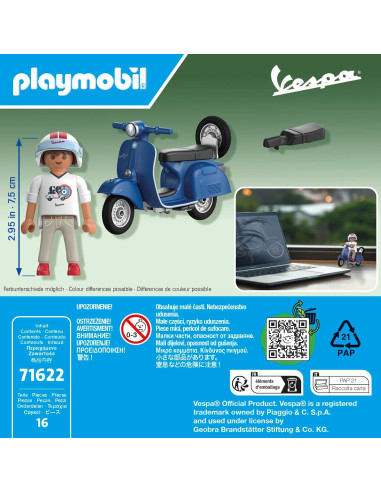 Playmobil - Vespa 150 Sprint Veloce Blu