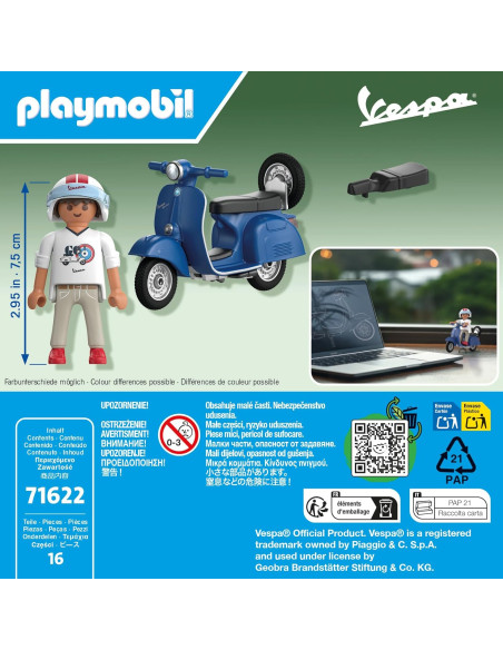 Playmobil - Vespa 150 Sprint Veloce Blu