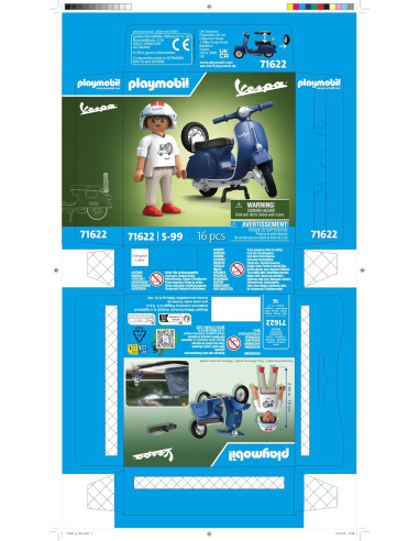 Playmobil - Vespa 150 Sprint Veloce Blu