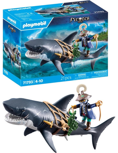 Playmobil - Pirata e squalo gigante