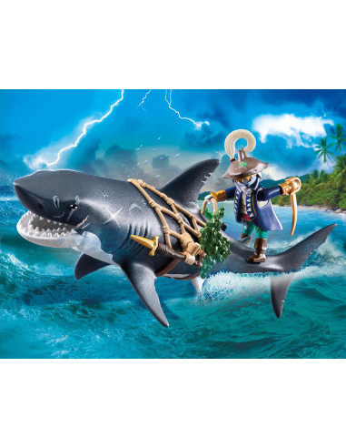 Playmobil - Pirata e squalo gigante
