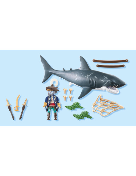 Playmobil - Pirata e squalo gigante