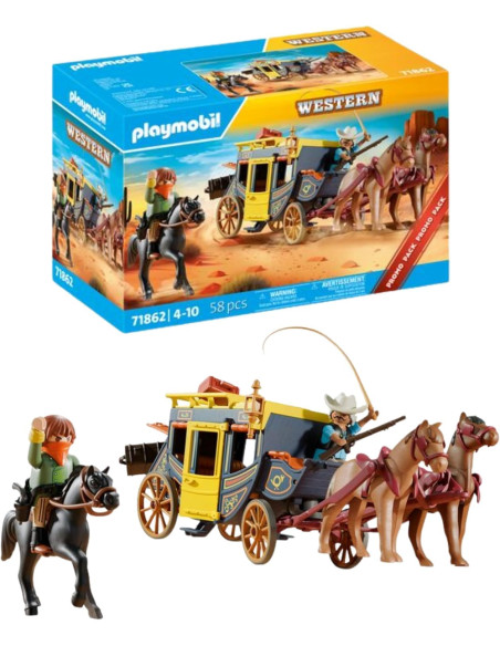 Playmobil - Diligenza e bandito del Far West