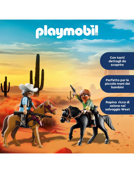Playmobil - Diligenza e bandito del Far West