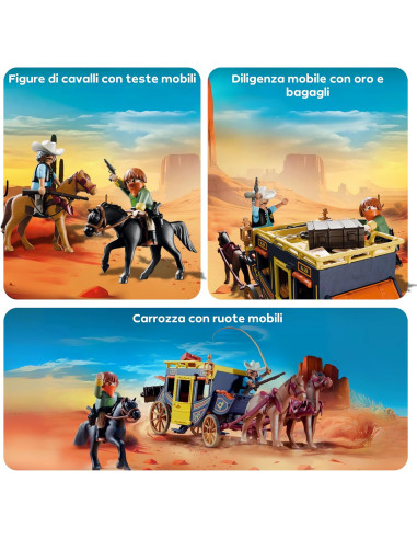 Playmobil - Diligenza e bandito del Far West