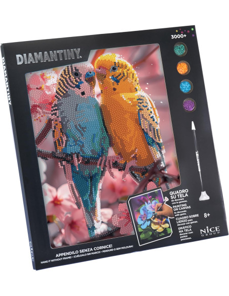 Diamantiny Quadro Parrocchetti
