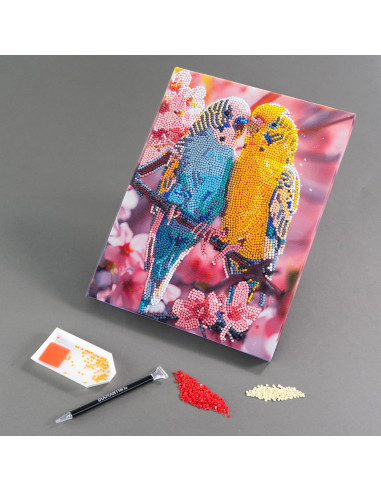 Diamantiny Quadro Parrocchetti