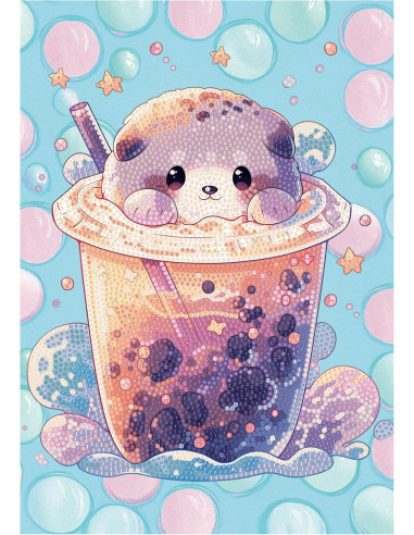 Diamantiny Level Up Boba Tea Otter