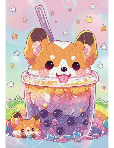Diamantiny Level Up Boba Tea doggy