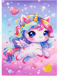 Diamantiny Kawaii Unicorn blister 6