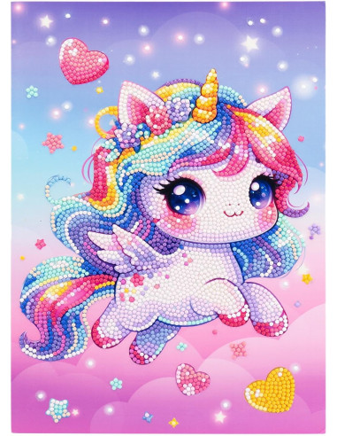 Diamantiny Kawaii Unicorn blister 6