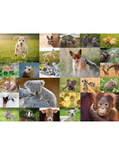 Puzzle 200 pz XXL - I cuccioli del mondo