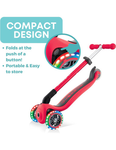 Globber - Primo Foldable Lights - Red