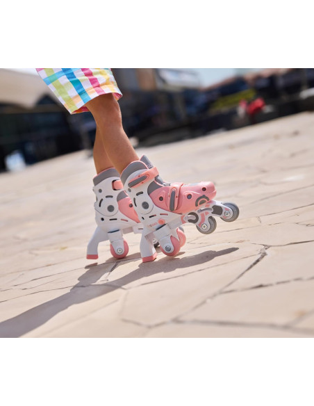 Globber Learning Skate 2 in 1 Pastel Pink