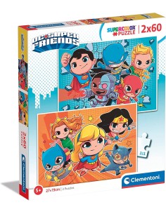 Puzzle 2x60 - DC Comincs Superfriends