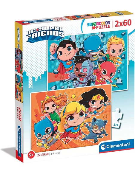 Puzzle 2x60 - DC Comincs Superfriends