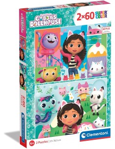 PUZZLE 2X60 GABBY'S DOLLHOUSE