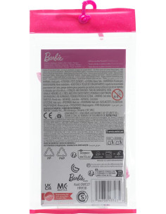 Barbie Look Completo Vestito Rosa con cuori e accessori 2