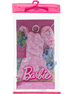 Barbie Look Completo vestito bianco e rosa 2