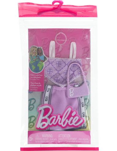 Barbie Look Completo top bandana e gonna