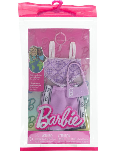 Barbie Look Completo top bandana e gonna