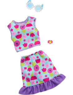 Barbie Look completo top e gonna floreale