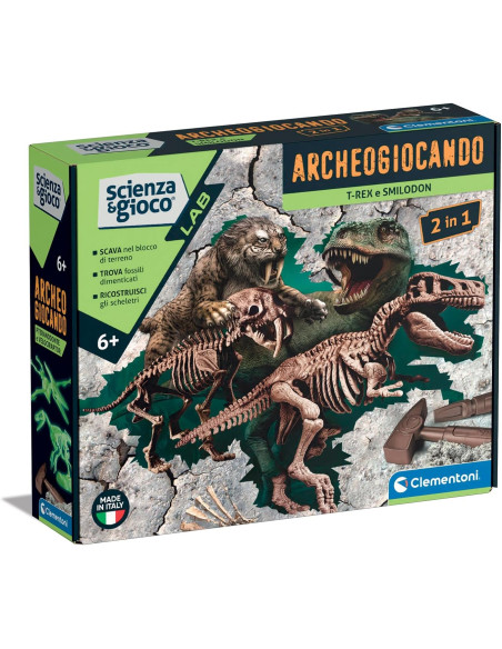 Archeologicando T Rex e Smilodon 2 in 1