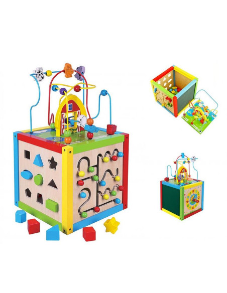 Cubo attivita' 5 in 1 Legno