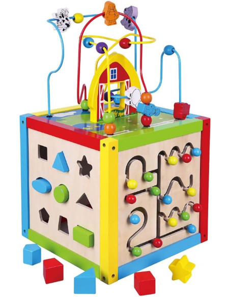 Cubo attivita' 5 in 1 Legno