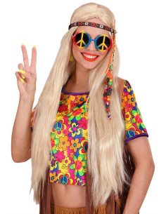 OCCHIALI LOVE AND PEACE MULTICOLORE