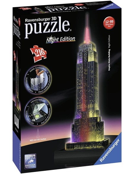Puzzle 3d Empire State Building Luminoso