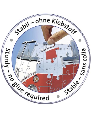 Puzzle 3d Pulmino Volkswagen 162pz