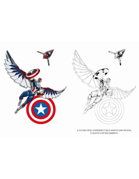Avengers coraggiosi e forti - Primo album da colorare