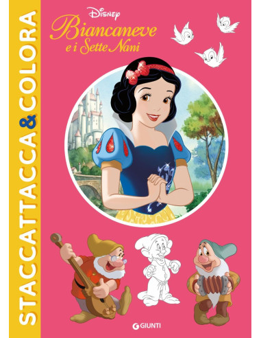 Biancaneve e i sette nani - Staccattacca e colora