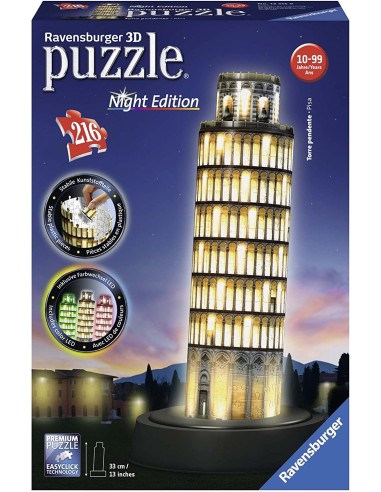 Puzzle 3d Torre Di Pisa-night Edition
