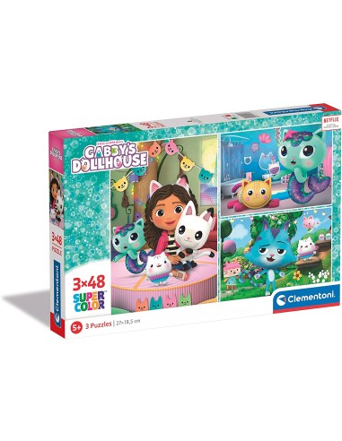 PUZZLE 3X48 GABBY'S DOLLHOUSE