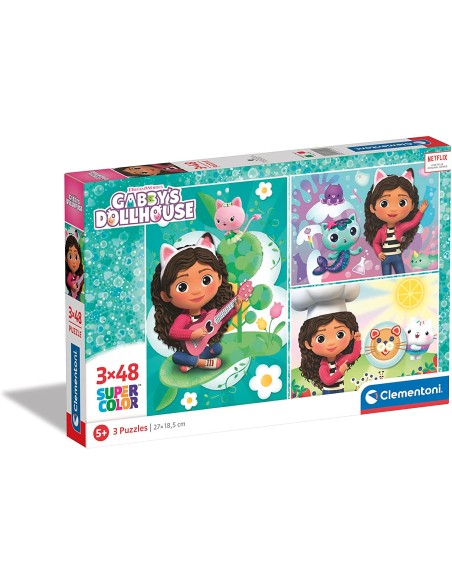 PUZZLE 3X48 GABBY'S DOLLHOUSE 2