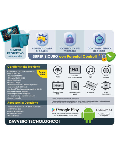 Hi Tech Educativo Mio Tab 10" L.I.A