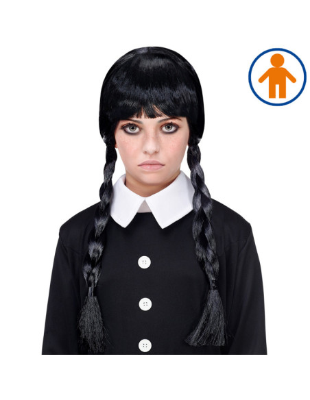 Widmann - Parrucca Dark Girl per bambini