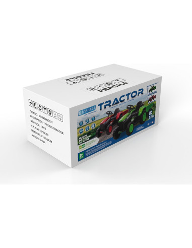 R/C Trattore Rosso BT LI-ION c/ rimorchio