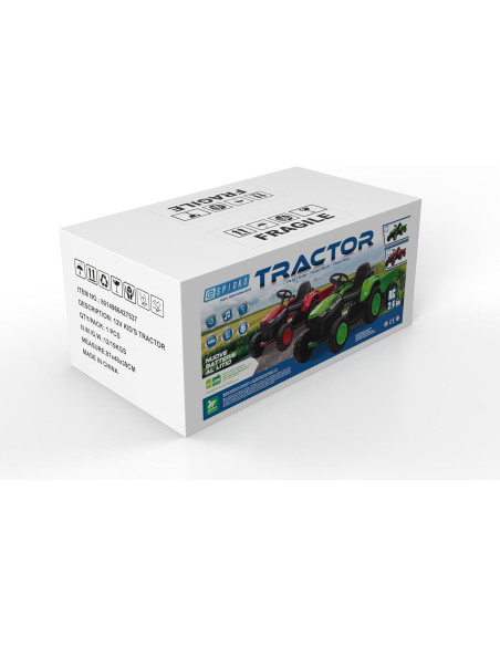 R/C Trattore Rosso BT LI-ION c/ rimorchio