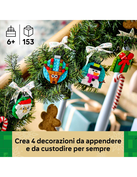Lego Icons - Selezione di decorazioni natalizie