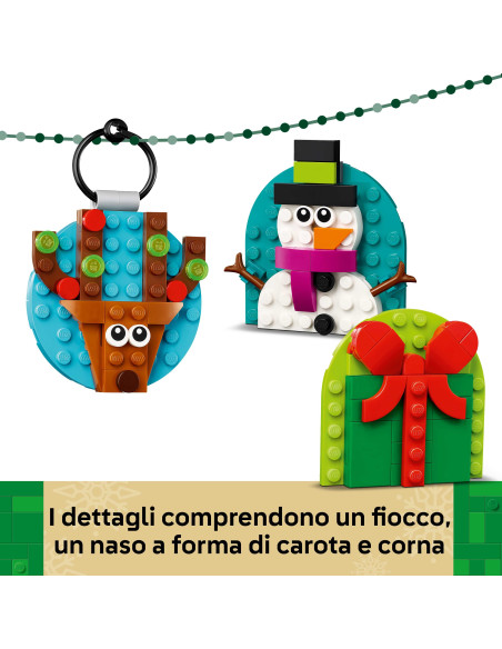Lego Icons - Selezione di decorazioni natalizie