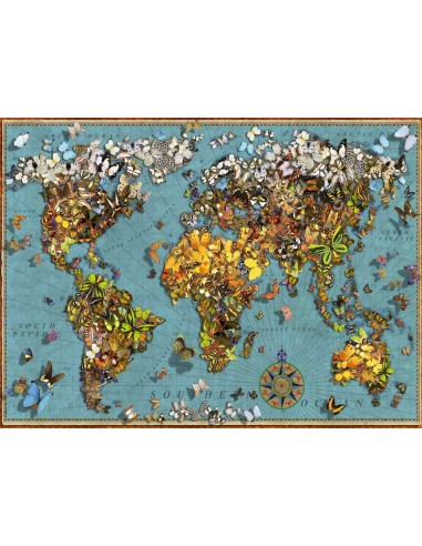 puzzle 500pz - mondo di farfalle