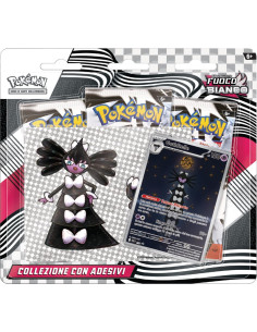 Pokemon collezione con adesivi dell'espansione Fuoco Bianco