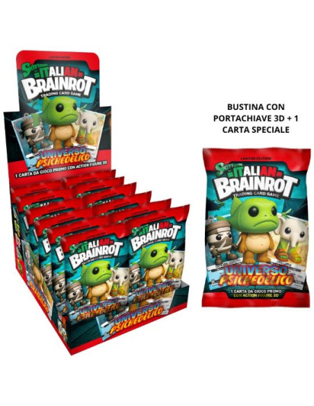 Brainrot Flowpack Con 1 Carta Da Gioco Promo E 1 Action Figure 3D