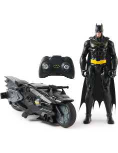 Batman Batcycle RC c/ personaggio 30cm